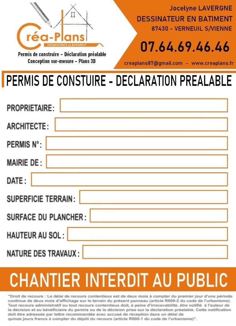 PANNEAU DE CHANTIER